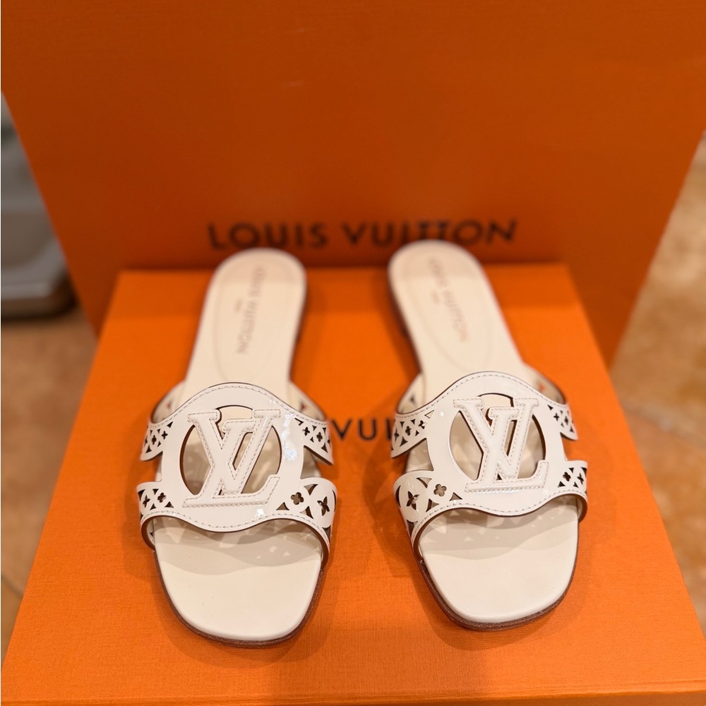 Louis Vuitton Women's White Sandals